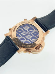 Panerai Luminor Goldtech 18k Rose Gold Blue Dial 44mm Automatic Mens PAM01111
