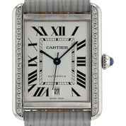 Cartier Tank Solo XL Stainless Steel Silver Dial 31x41mm Automatic Mens W5200027