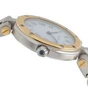 Cartier Santos Vendome Steel & Gold White Dial 27mm Quartz Women’s Watch 8191