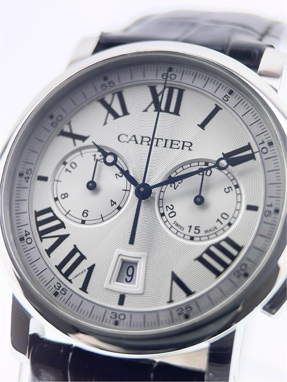 Cartier Rotonde De Cartier Steel Silver Color Dial 40mm Automatic Men’s WSRO0002