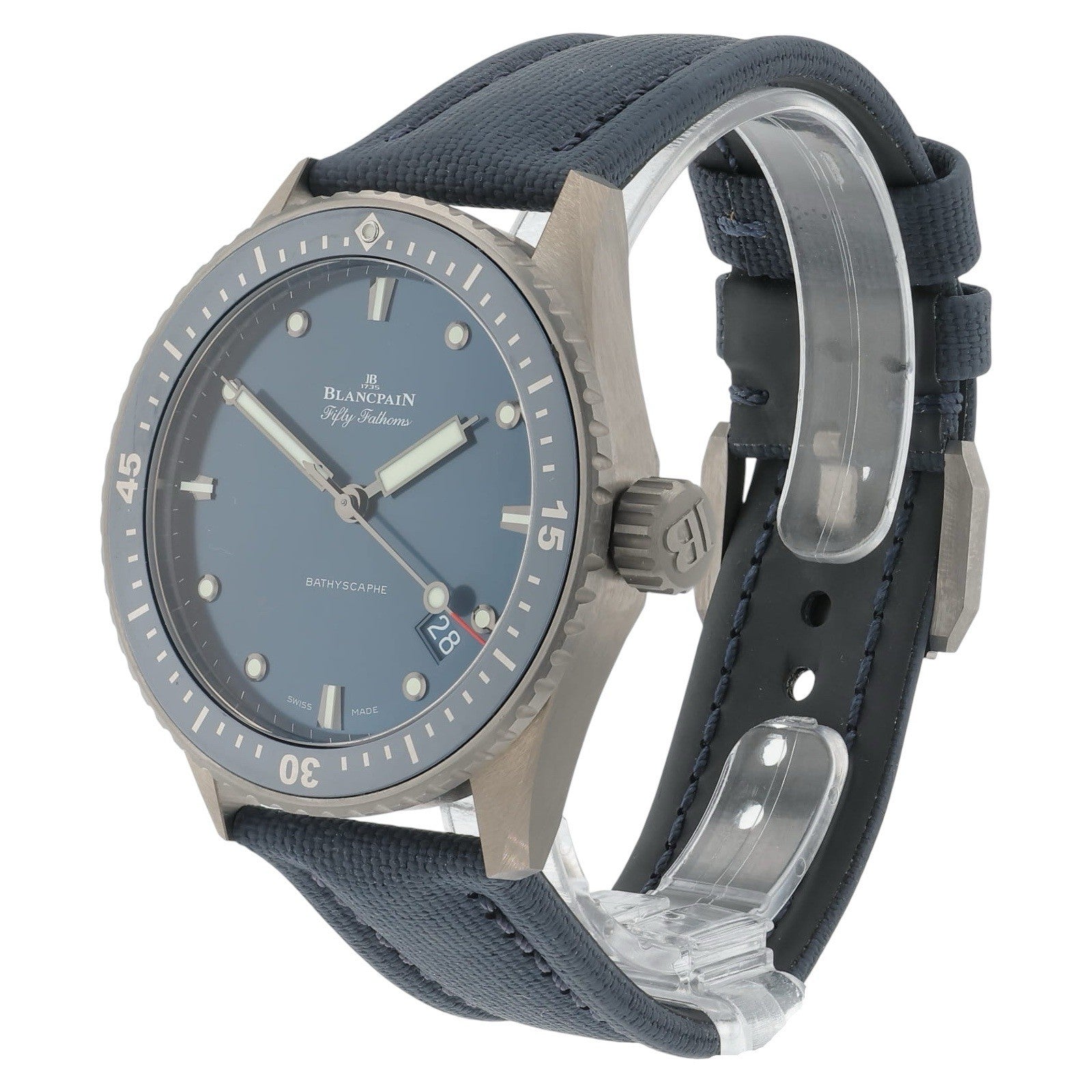 Blancpain Fifty Fathoms Ceramic Blue Dial 43.6mm Automatic Men’s Watch 5000 0240
