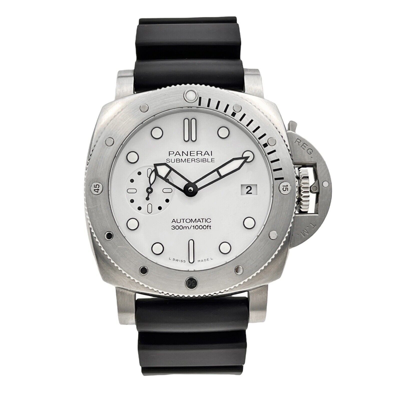 Panerai Submersible 42mm Automatic Steel White Dial PAM01223 - Box & Papers