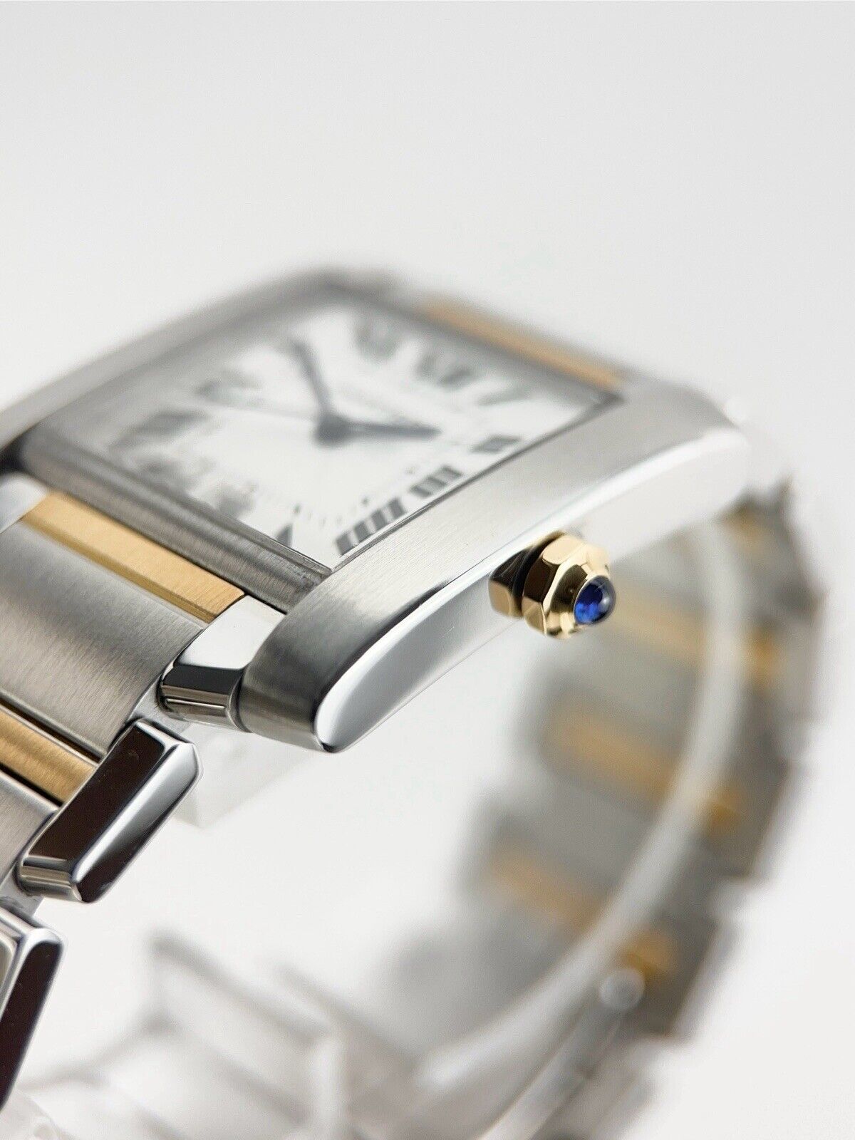 Cartier Tank Francaise Women's Steel & Gold 28mm Automatic Watch W51005Q4