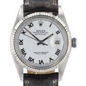 Rolex Datejust White Dial Stainless Steel 36mm Automatic Men’s Watch 16014