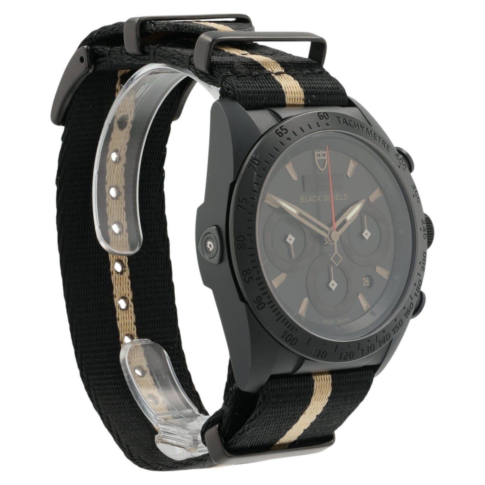 Tudor Blackshield Chronograph Black Dial Ceramic 42mm Automatic Mens Watch 42000