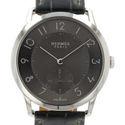 Hermes Slim D’hermes Gray Dial Stainless Steel 39.5mn Auto Men’s Watch CA2.810