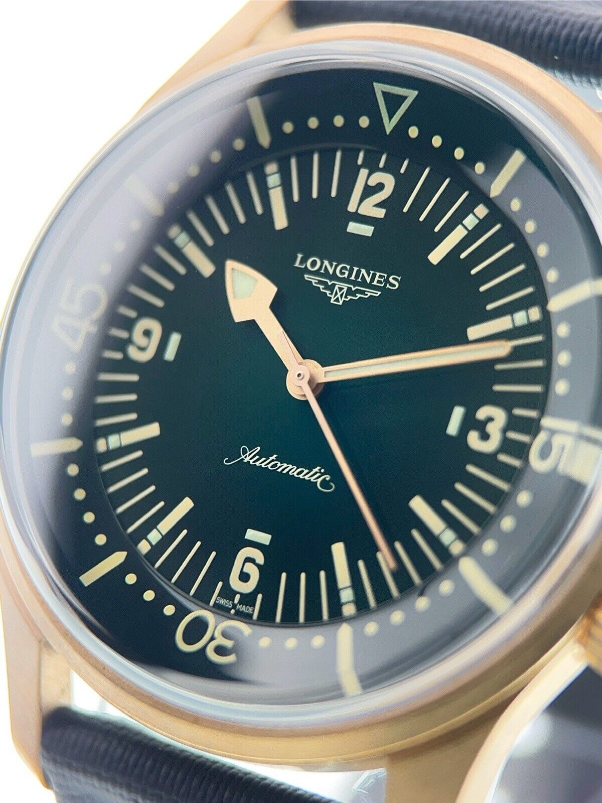 Longines Legend Diver Bronze Green Dial 42mm Automatic Movement Men’s L3.774.1