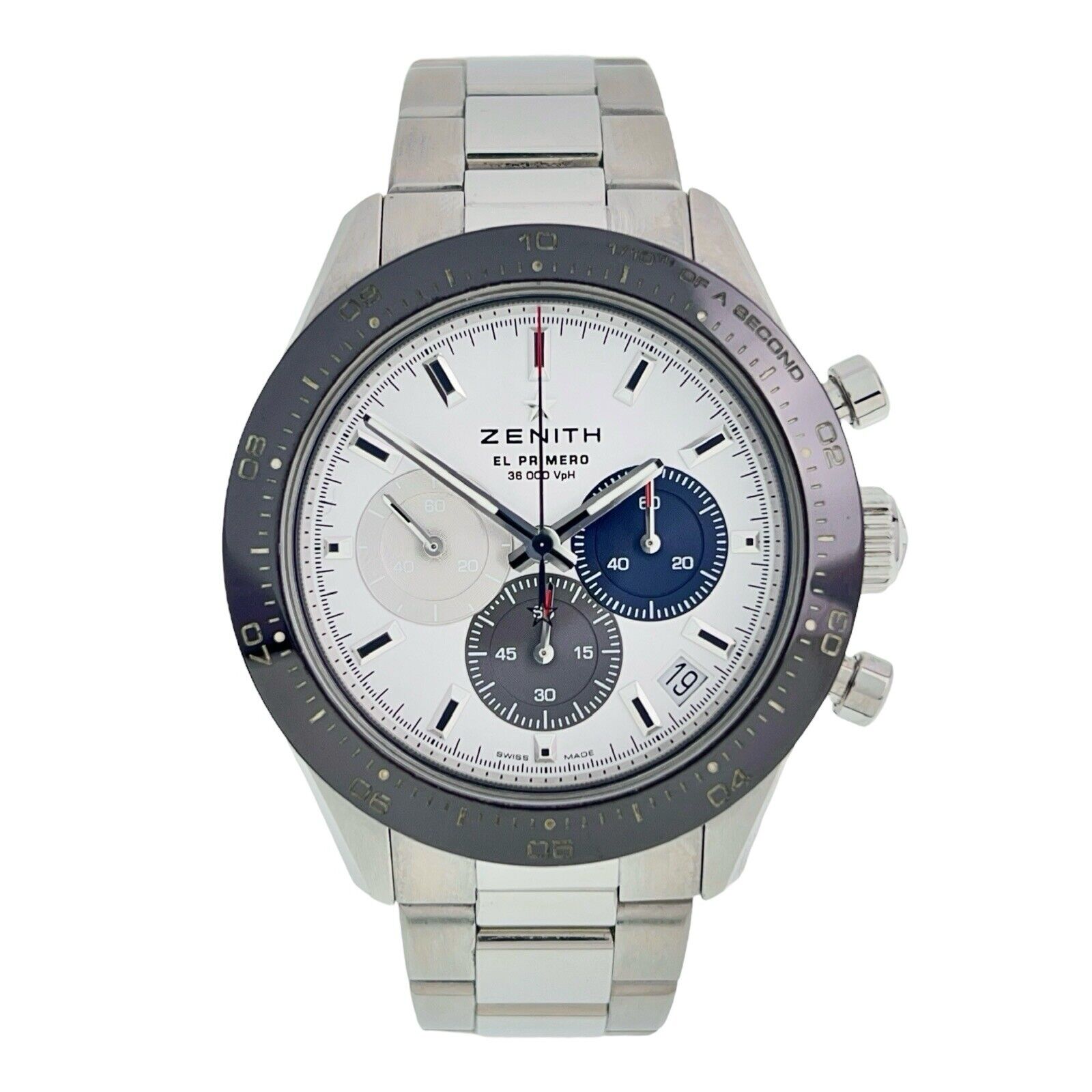 Zenith Chronometer Sport Steel White Dial 41mm Automatic Mens Watch 03.3100.3600