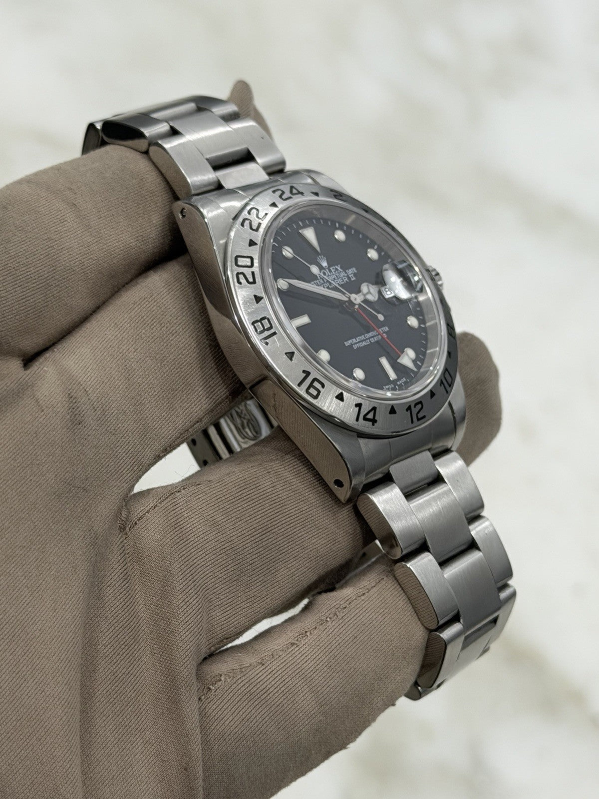 Rolex Explorer II Stainless Black Dial 40mm Automatic Men's Watch 16570