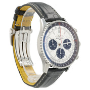 Breitling Navitimer Silver Dial Stainless Steel 43mm Automatic Mens Watch AB0138