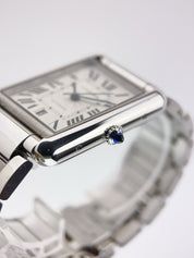 Cartier Tank Solo XL Steel Silver Color Dial 31mm Automatic Men’s Watch WSTA0053