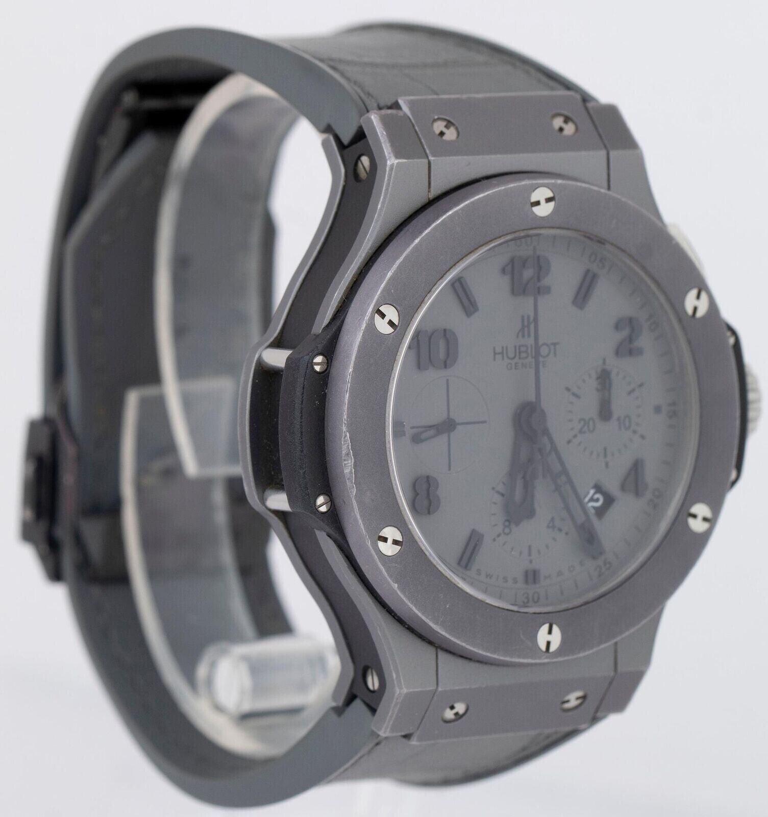 Hublot Big Bang Tantalum Gray Chronograph Arabic Black 44mm Watch 301.AI.460.RX