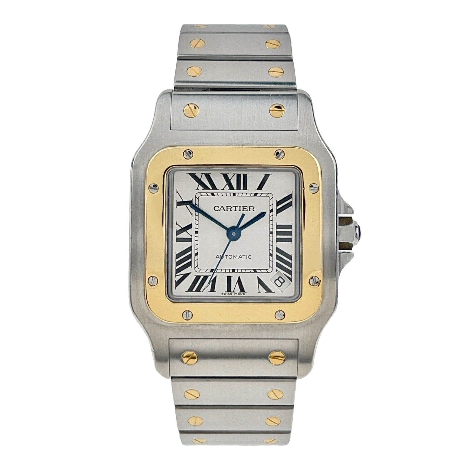 Cartier Santos Galbee 32mm Two Tone Stainless Gold 2823 Automatic Men’s Watch