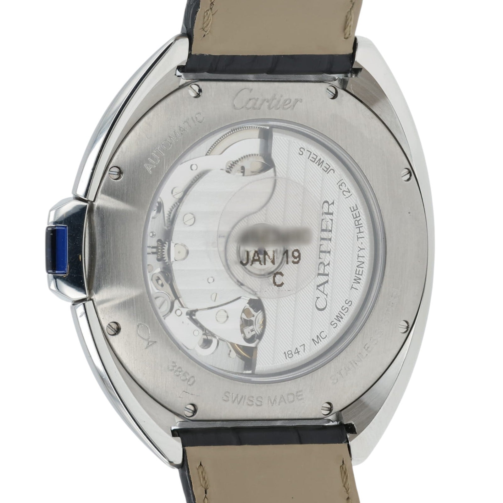 Cartier Cle de Cartier Silver Dial Stainless Steel 40mm Automatic Men's WSCL0018