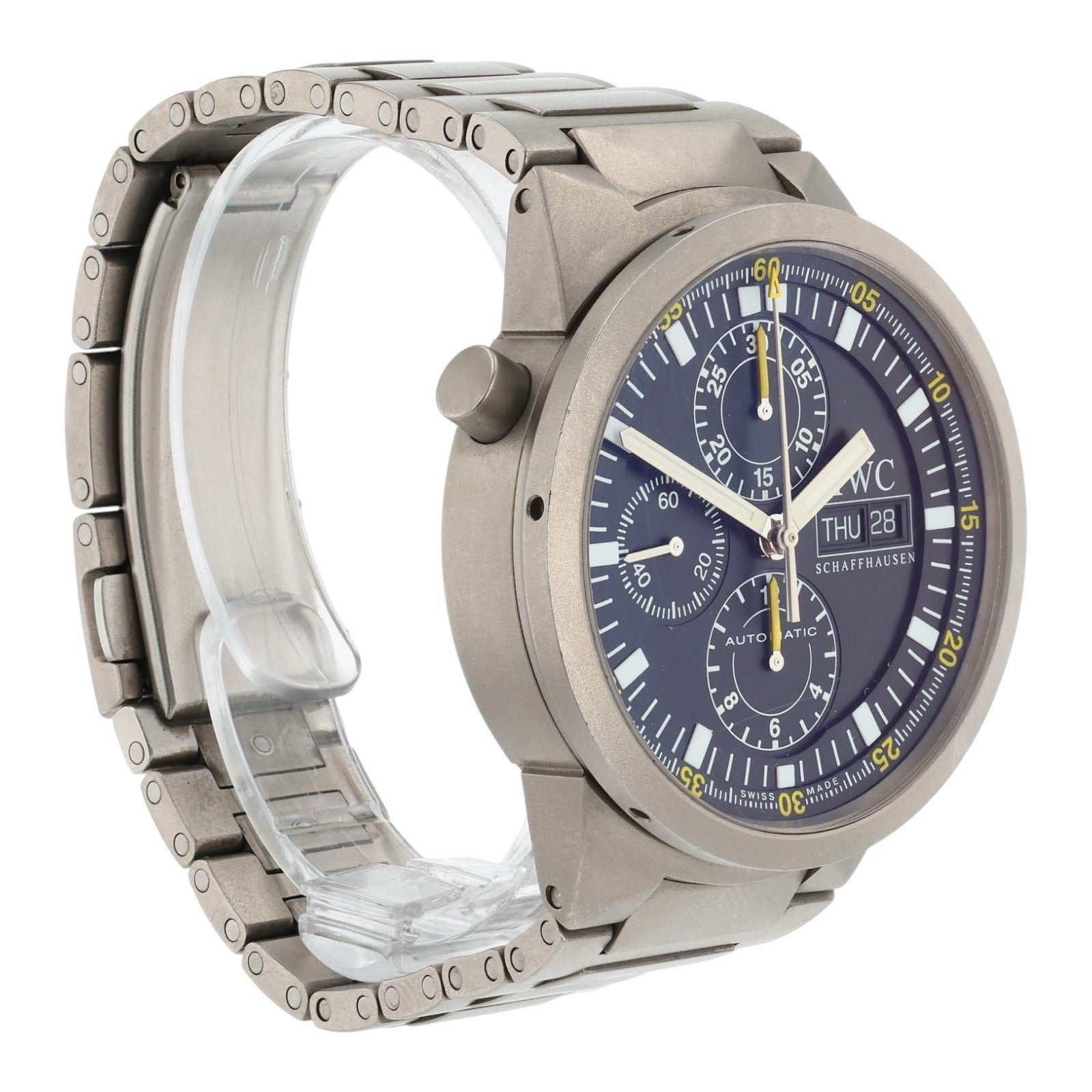 IWC GST Chronograph Titanium Black Dial 43mm Automatic Movement Men’s IW371503
