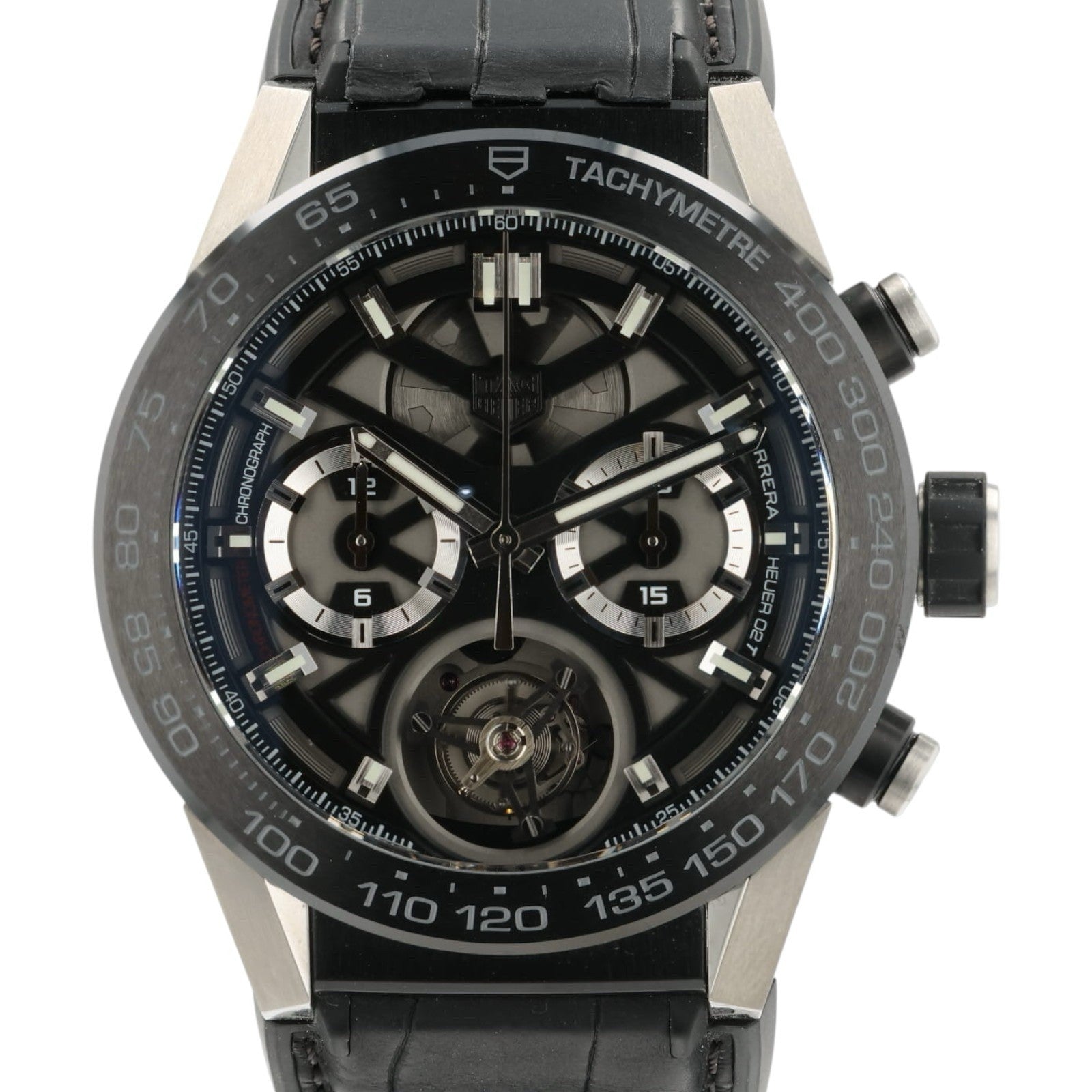 Tag Heuer Tourbillon Skeleton Dial Titanium 45mm Automatic Men’s Watch CAR5AY
