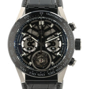 Tag Heuer Tourbillon Skeleton Dial Titanium 45mm Automatic Men’s Watch CAR5AY