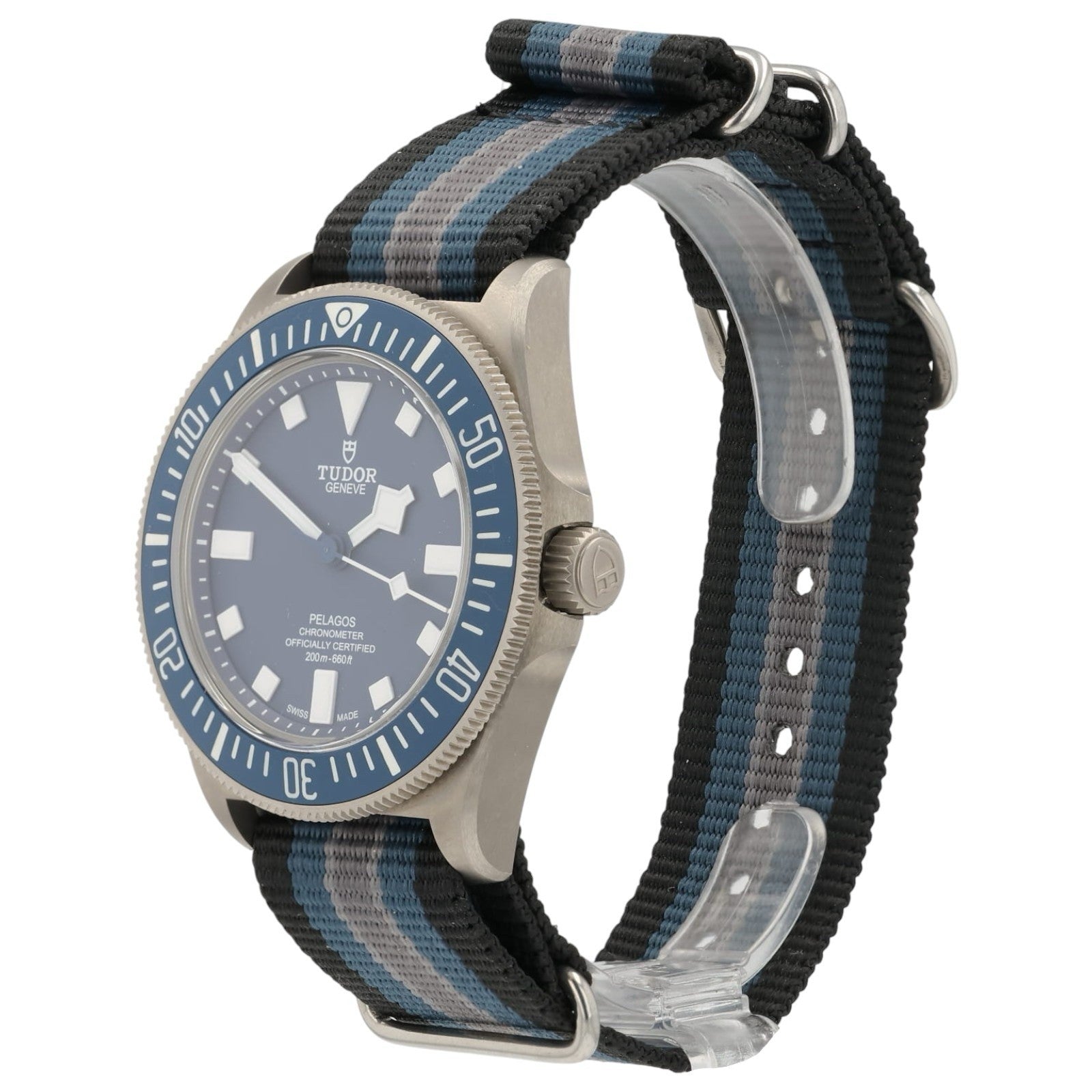 Tudor Pelagos FXD Blue Dial Titanium 42mm Automatic Movement Mens Watch 25707B