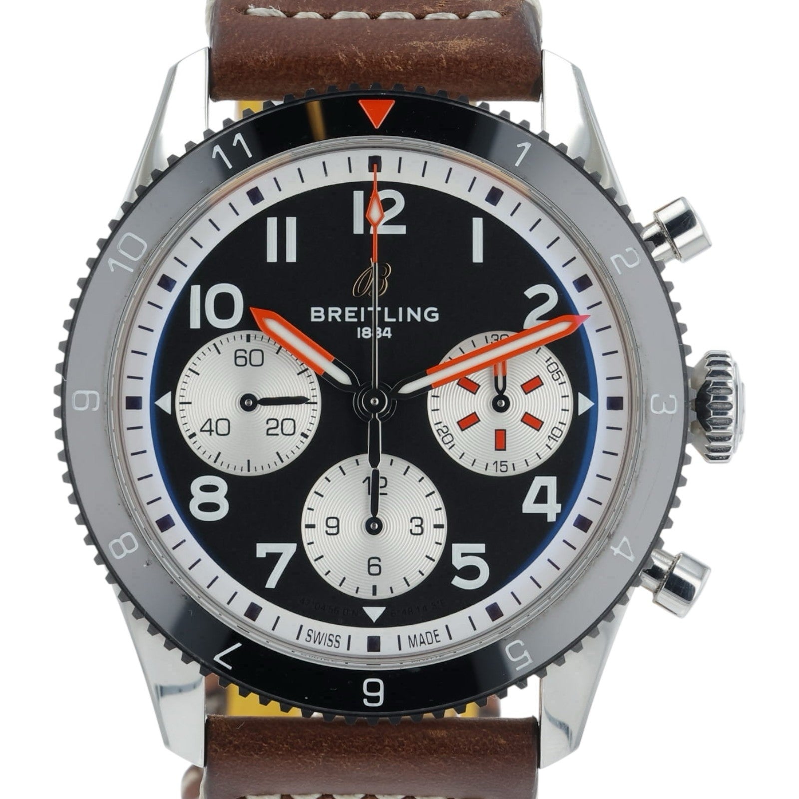 Breitling Classic Avi Stainless Steel Black Dial 42mm Automatic Men’s Y23380
