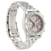 Breitling Chronomat Brown Dial Stainless Steel 39mm Automatic Mens Watch A13358