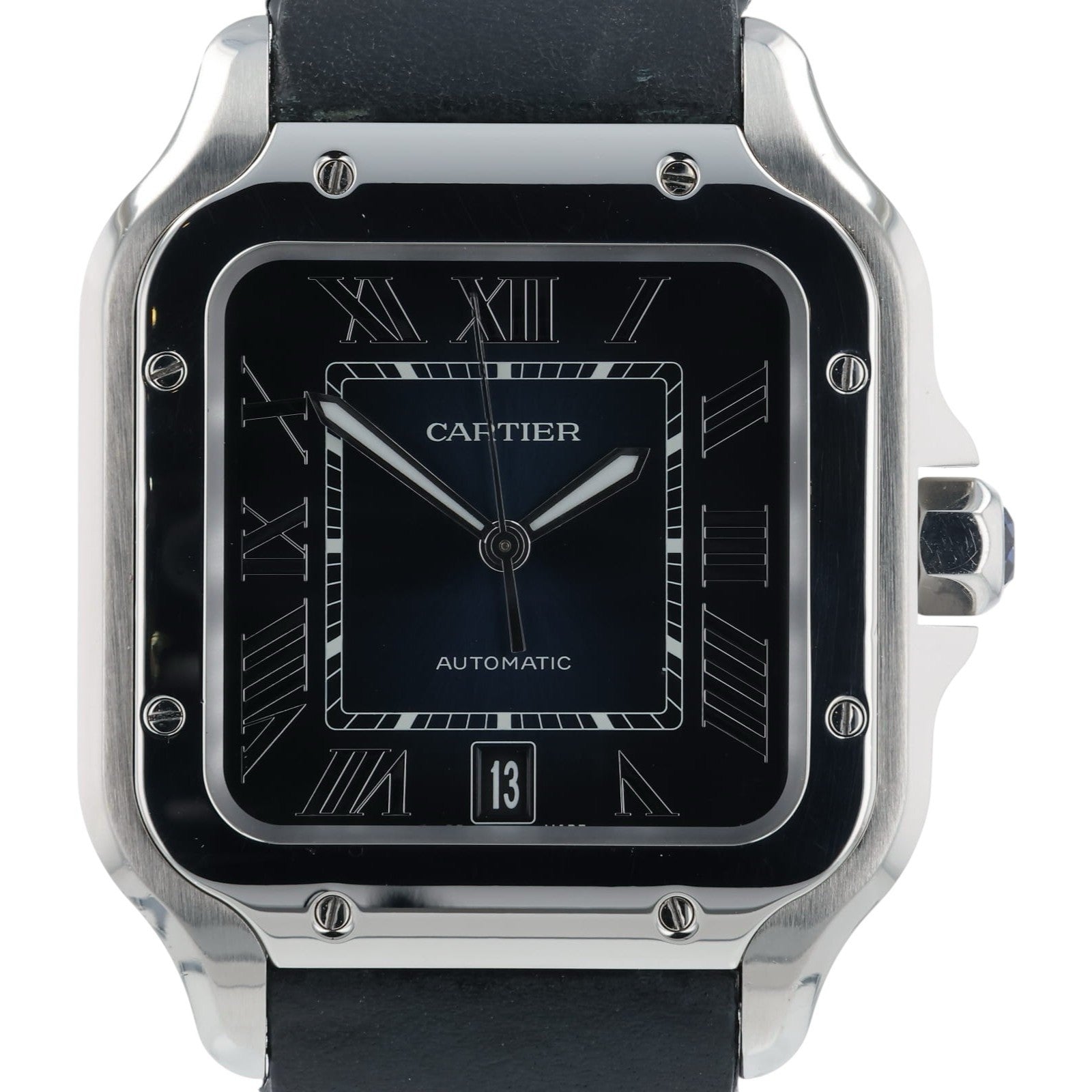 Cartier Santos Gradient Blue Dial Stainless 40mm Automatic Men’s Watch WSSA0030