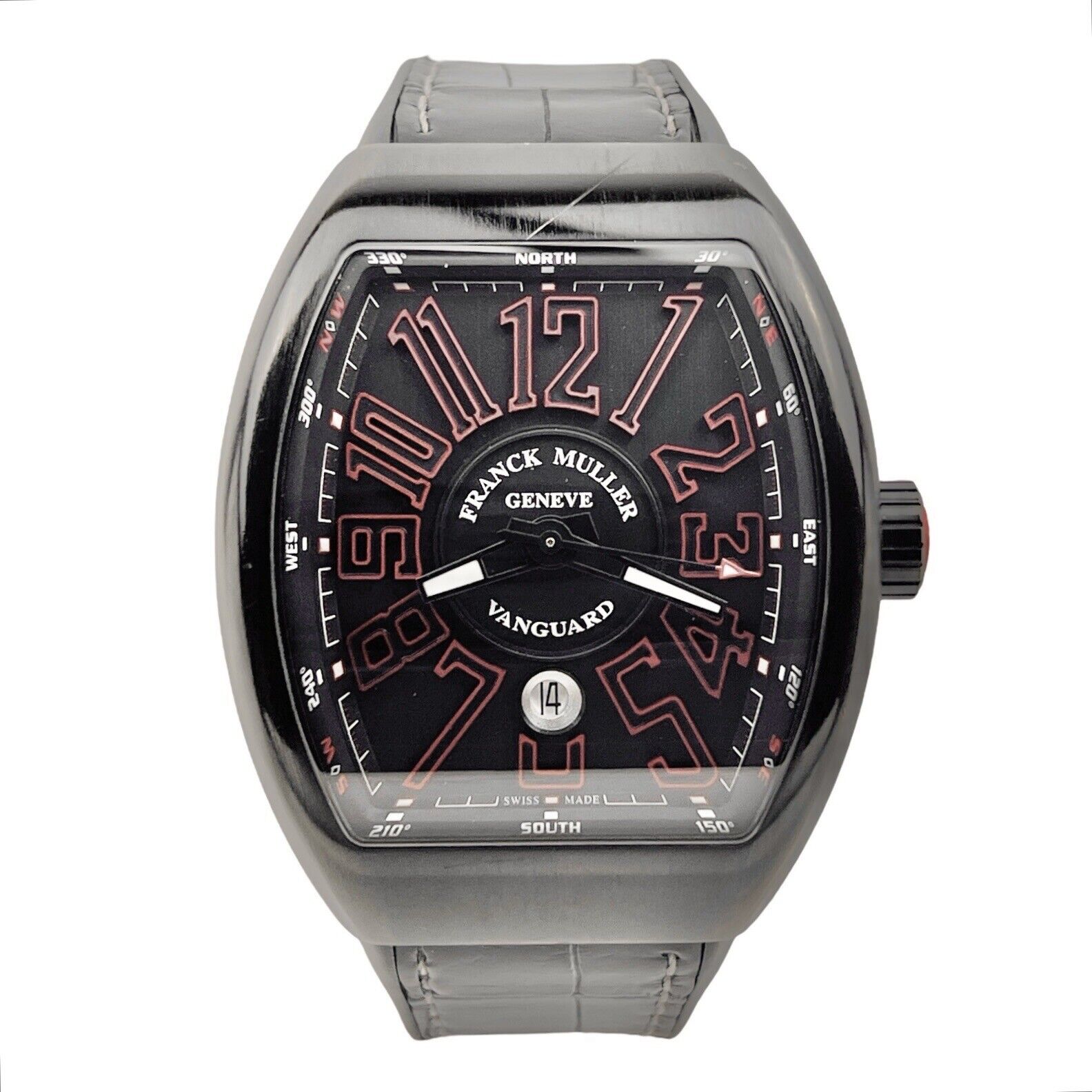 Franck Muller Vanguard Automatic Watch 45mm Black Dial V45 - Box And Papers