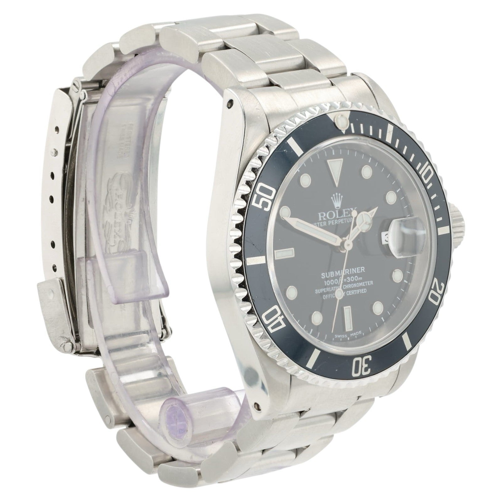 Rolex Submariner Black Dial Stainless Steel 40mm Automatic Mens Watch 16610