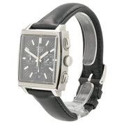 Tag Heuer Monaco Black Dial Stainless Steel 38mm Automatic Mens Watch CS2111