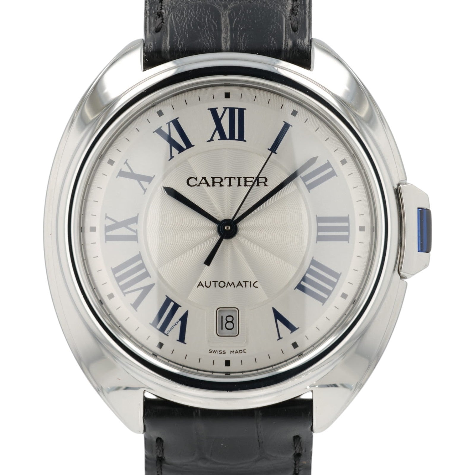 Cartier Cle de Cartier Silver Dial Stainless Steel 40mm Automatic Men's WSCL0018