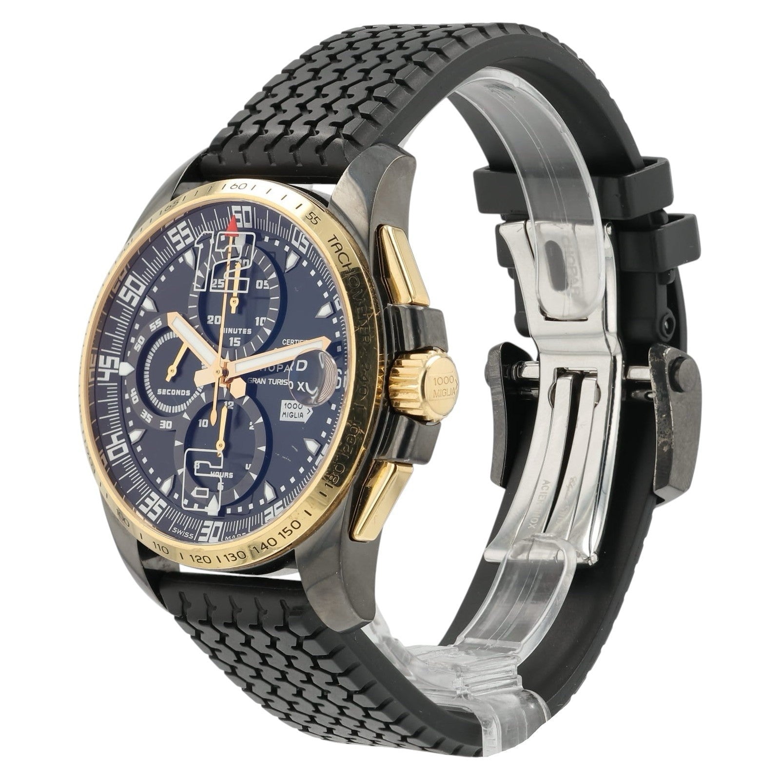 Chopard Mille Miglia Black Dial Steel & Rose Gold 44mm Automatic 168459-6001
