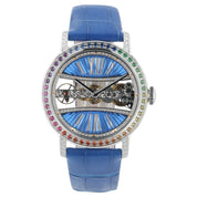 Corum Golden Bridge 18k White Gold Blue Dial 39mm Manual Wind Unisex B113/03852