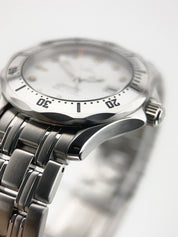 Omega Seamaster Stainless Steel White Dial 36mm Quartz Movement Watch 2562.20
