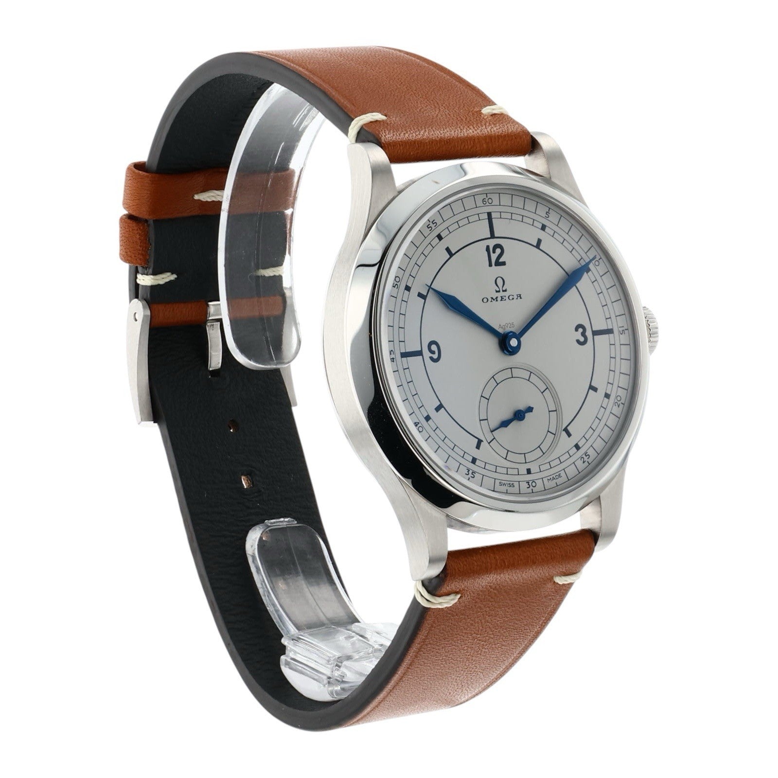 Omega Classic Steel Silver Dial 39mm Manual Wind Mens Watch 511.12.39.21.99.002
