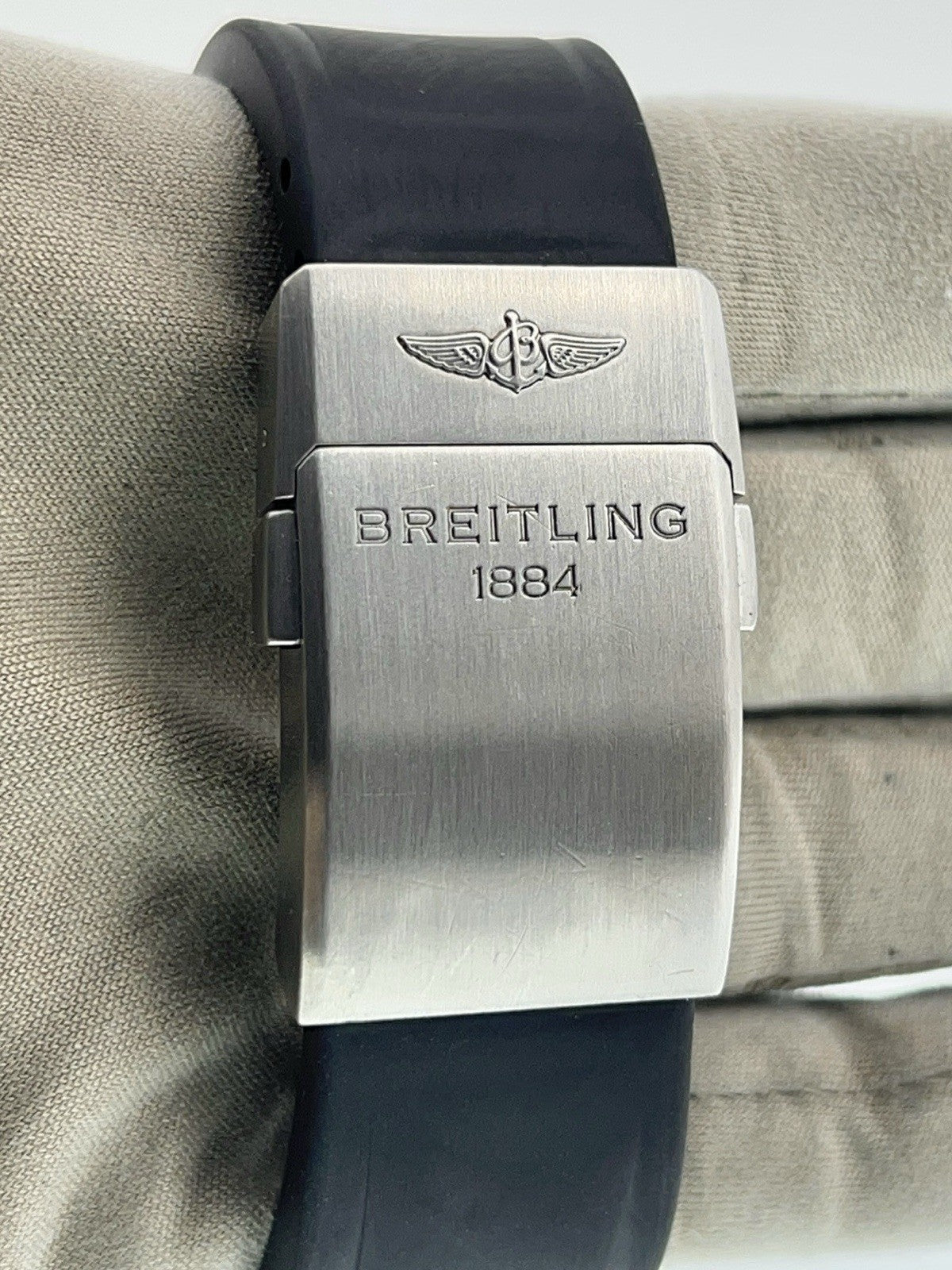 Breitling Chronospace Stainless Steel Black Dial 46mm Automatic Mens A23360