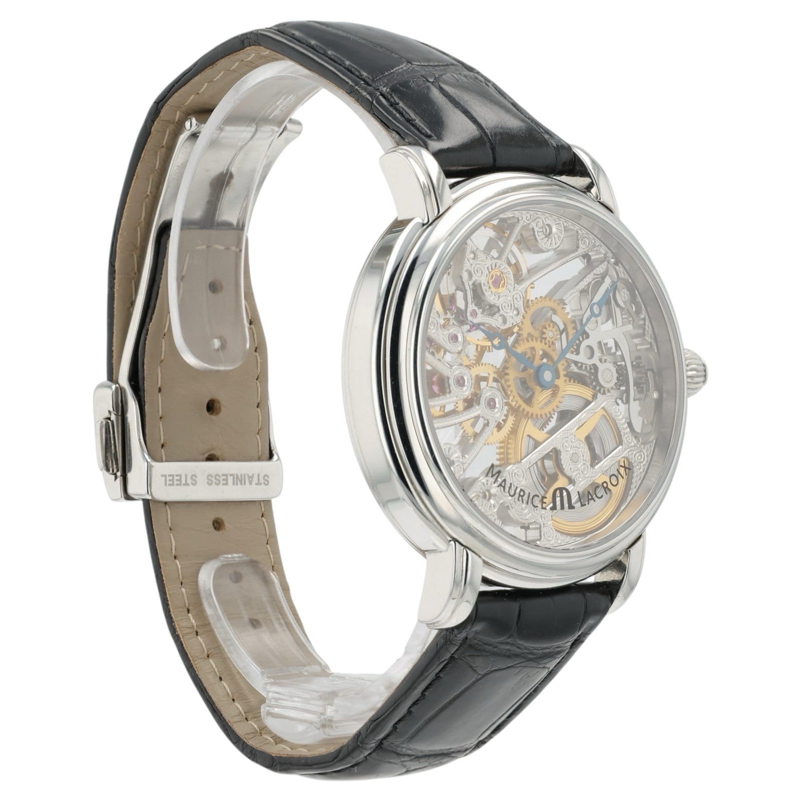 Maurice Lacroix Masterpiece Skeleton Dial Stainless Steel 43mm Manual MP7048