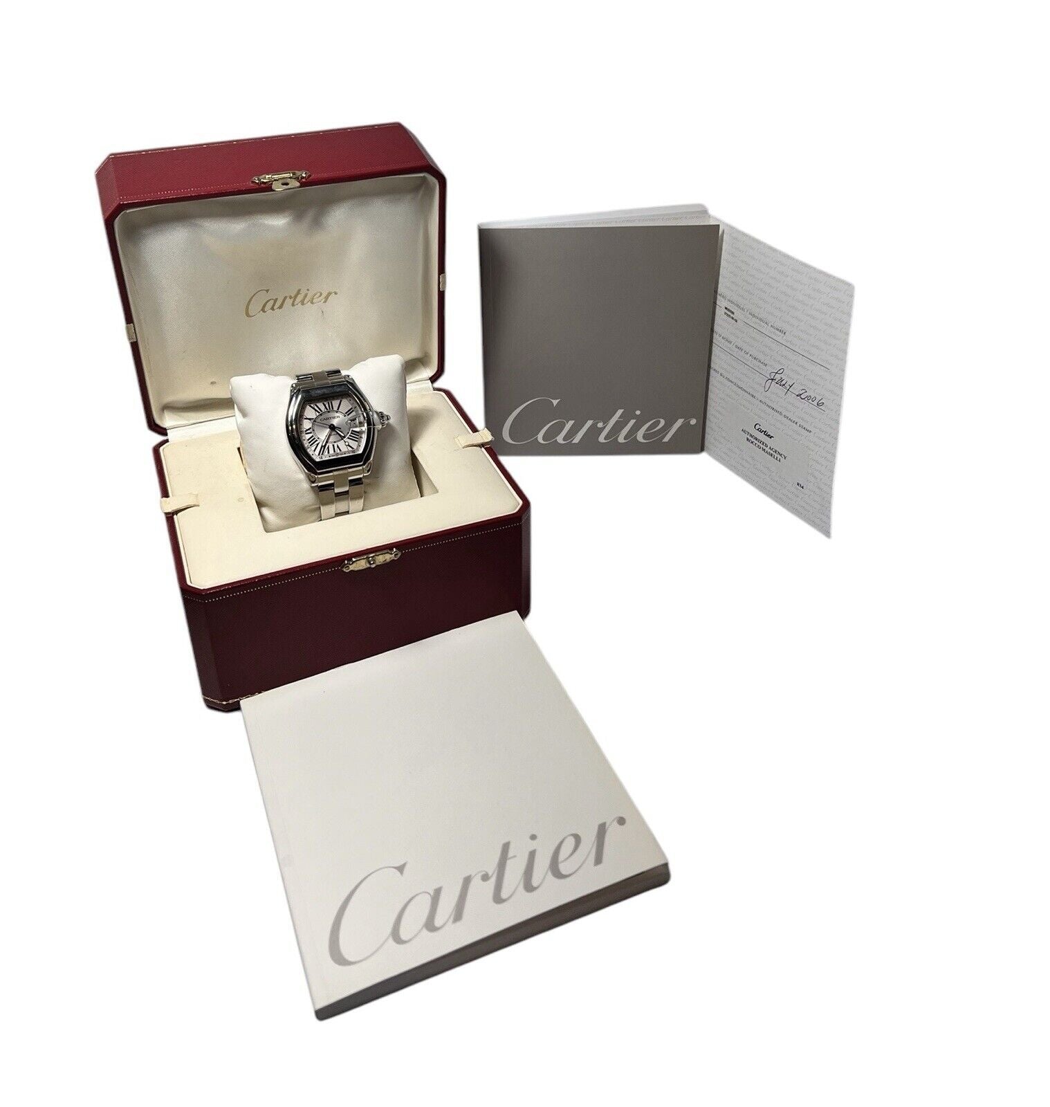 Cartier Roadster Stainless Steel Silver Color Dial 42mm Automatic Men’s W62032X6