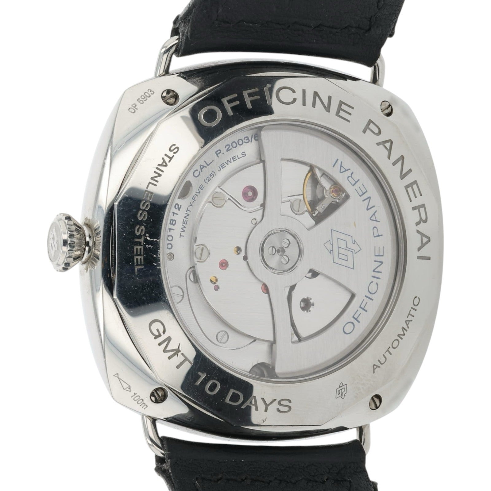 Panerai Radiomir 10 Days GMT Acciaio Black Dial Steel 47mm Automatic PAM00323