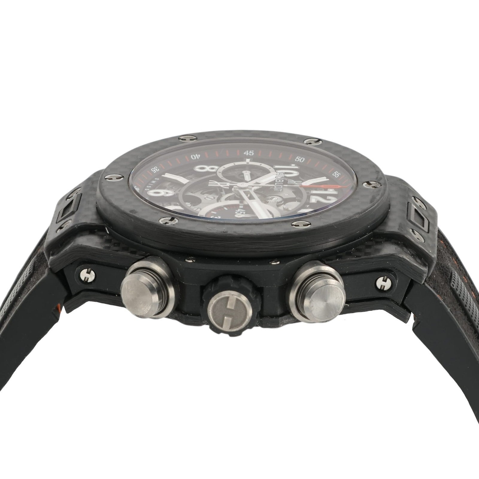 Hublot Carbon Fiber Big Bang Unico Skeleton Dial Carbon 45mm Mens 411.QX.1170.RX