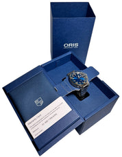 Oris Aquis Date Steel and Gold Blue Dial 41.5mm Automatic Men's Watch 7769
