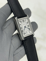Cartier Tank Solo XL Stainless Steel Silver Color Dial 31mm Mens Watch W5200027