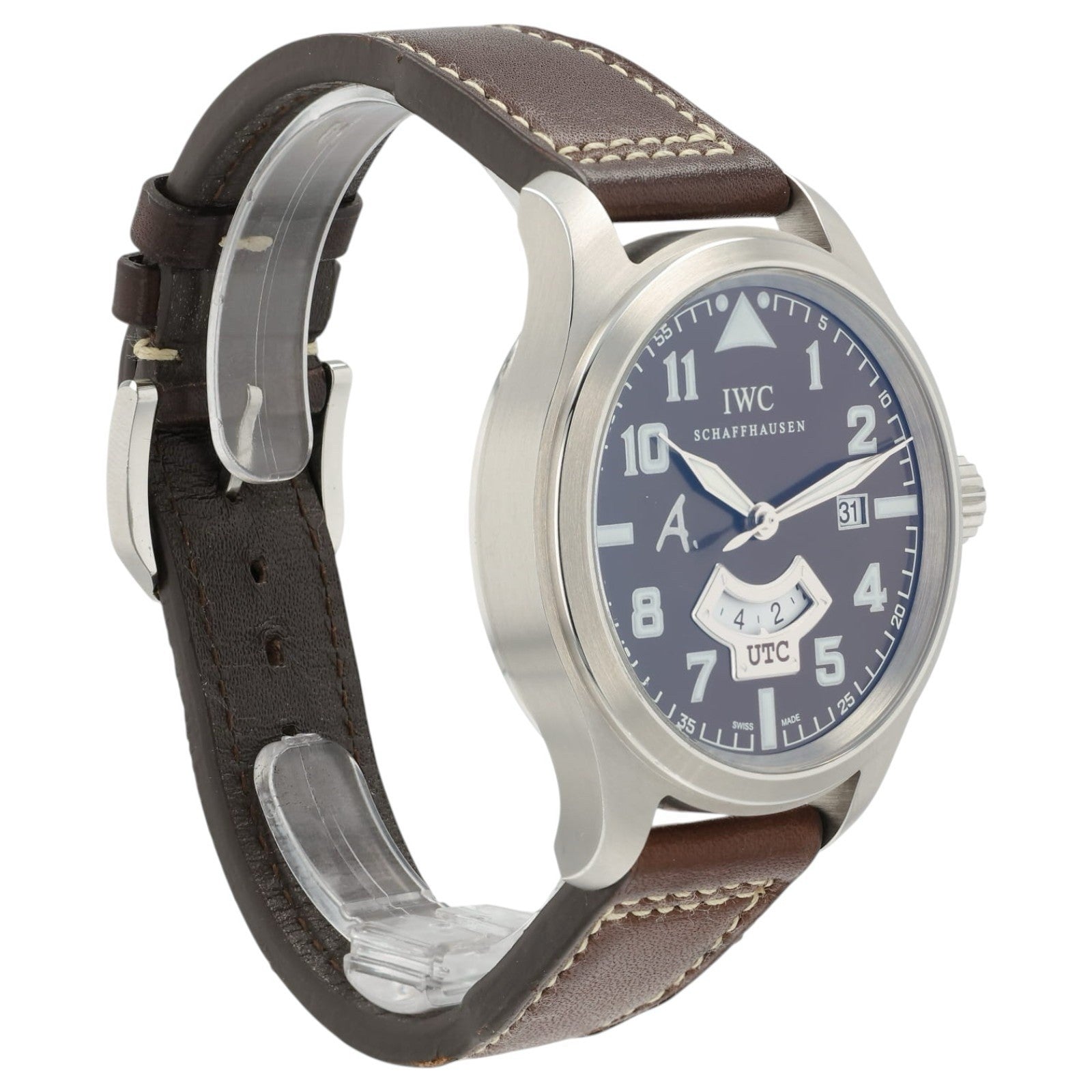 IWC Pilot UTC Brown Dial Stainless Steel 44mm Automatic Men’s Watch IW326104