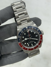 Tudor Black Bay GMT Pepsi Black Dial Stainless Steel Men's Watch 79830RB