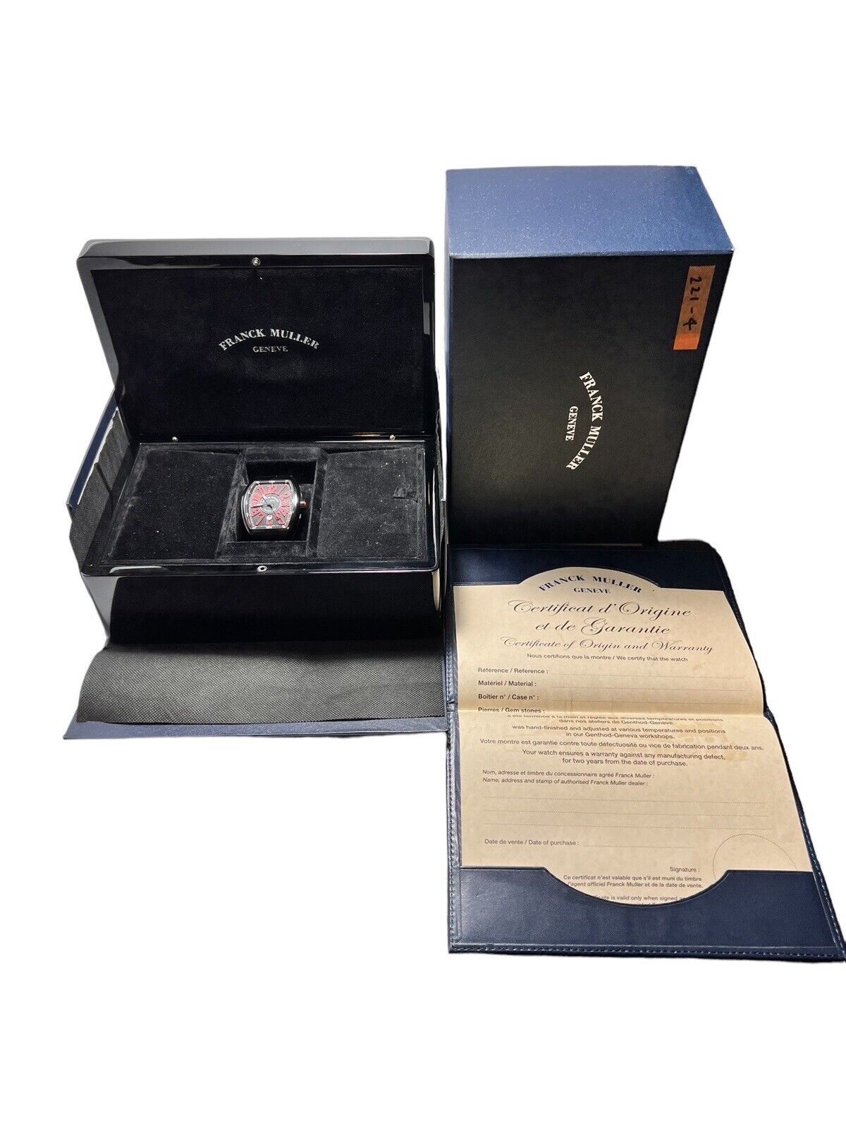 Franck Muller Vanguard Automatic Watch 45mm Black Dial V45 - Box And Papers