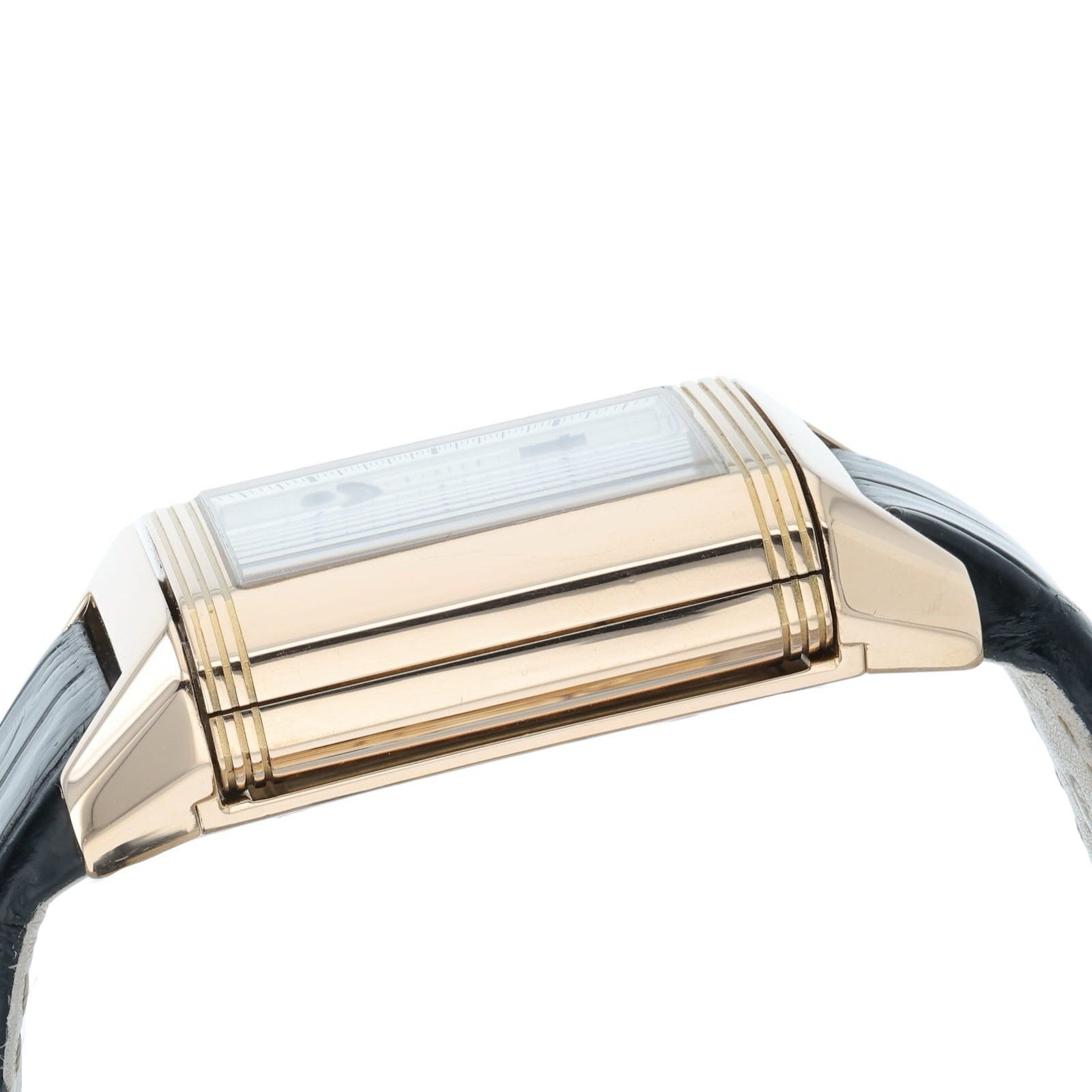 Jaeger LeCoultre Reverso 18k Rose Gold Silver Dial 35x41mm Automatic Q7012620