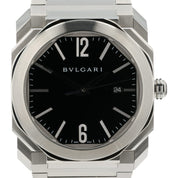 Bvlgari Octo Black Dial Stainless Steel 41mm Automatic Movement Mens Watch BG041
