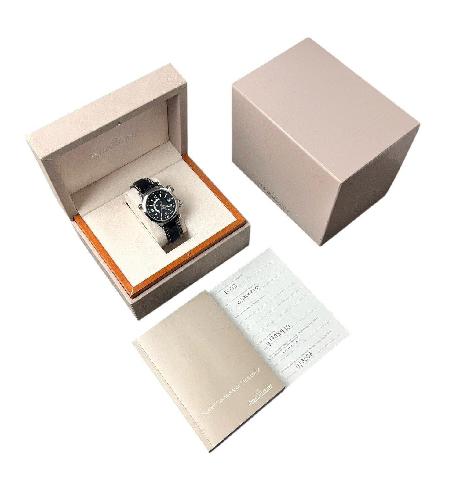 Jaeger-LeCoultre Memovox Steel Black Dial 41mm Automatic Watch 146.8.97/1