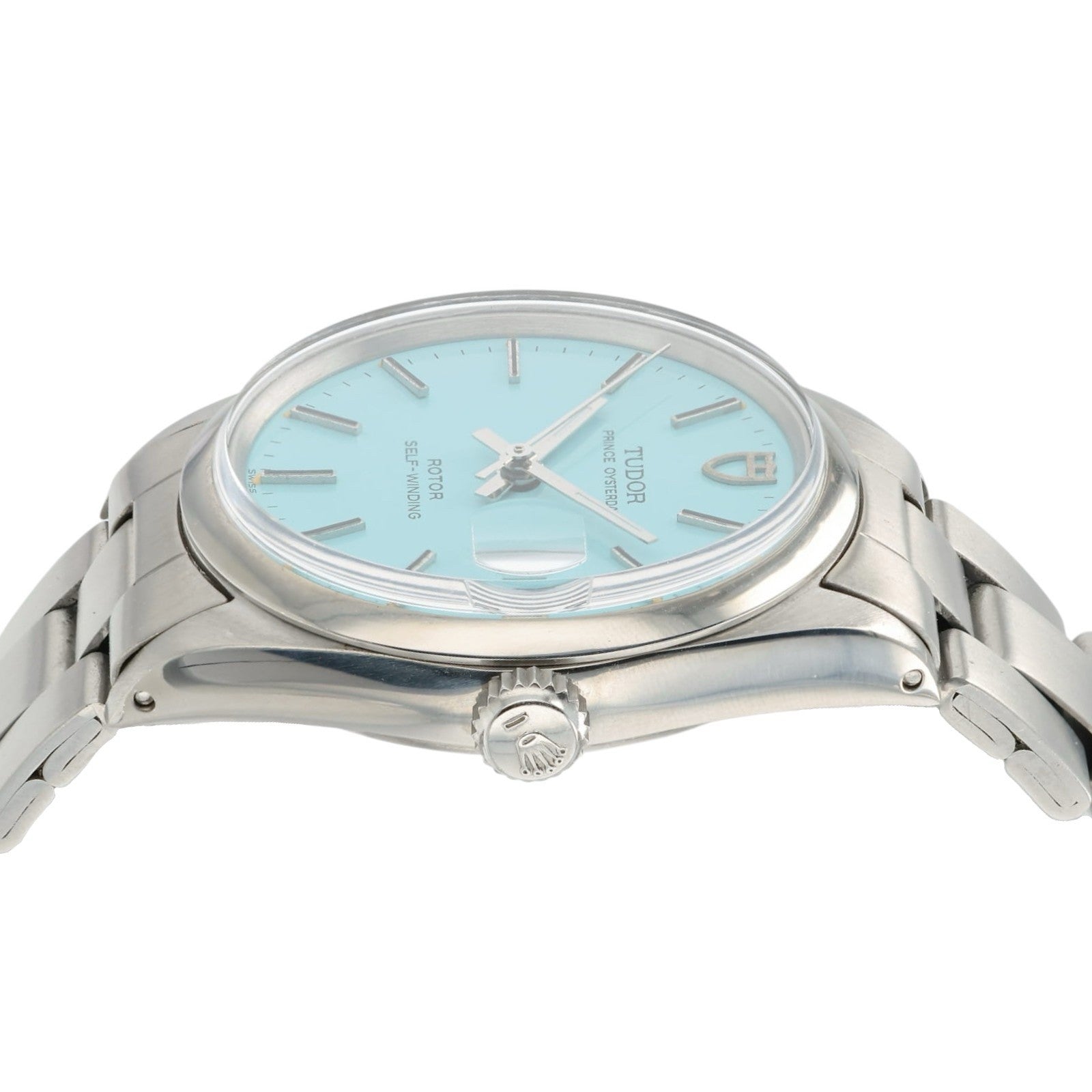 Tudor Prince Oysterdate Light Blue Dial Steel 32mm Automatic Ladies Watch 74300