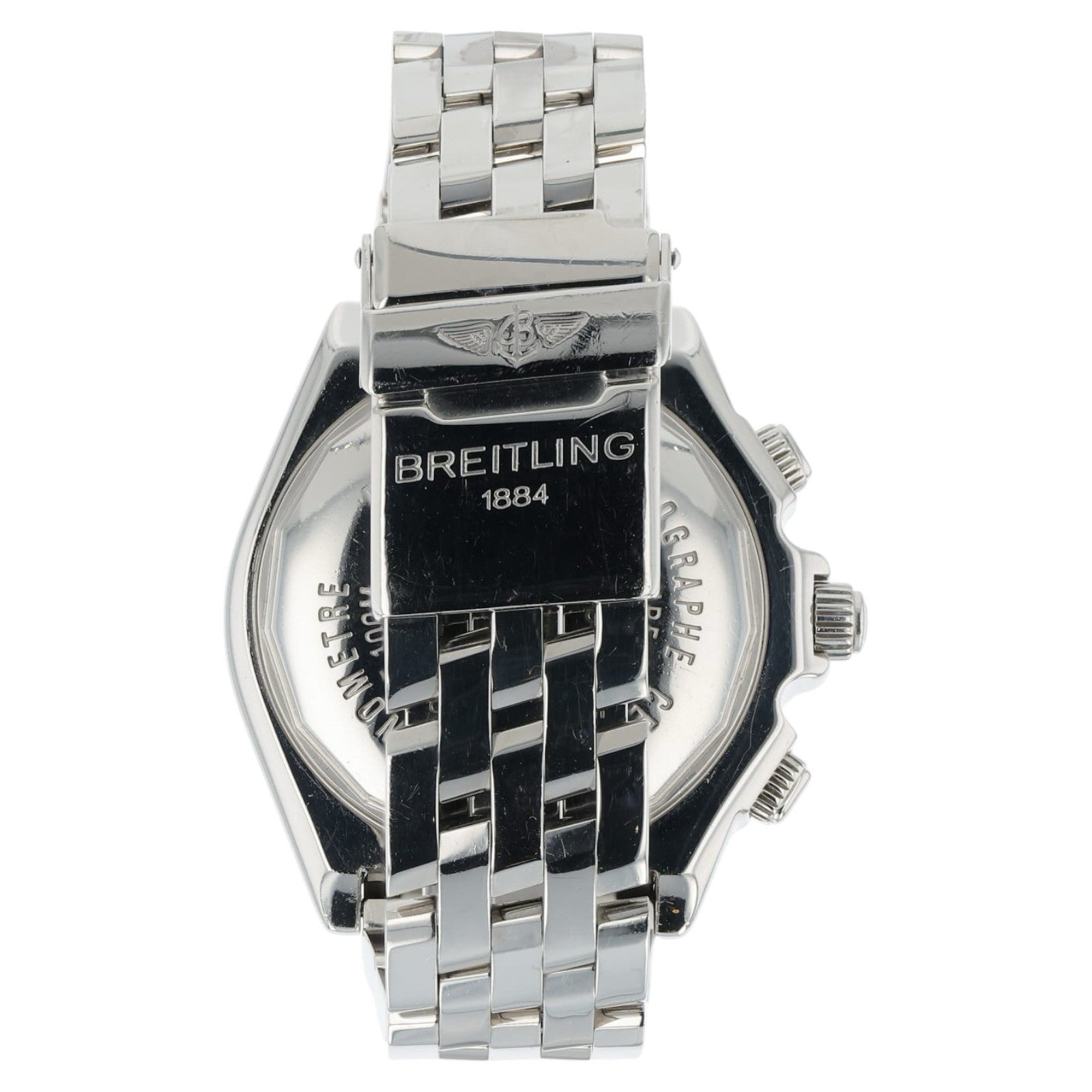 Breitling Chronomat Stainless Steel White Dial 44mm Automatic Mens A44355