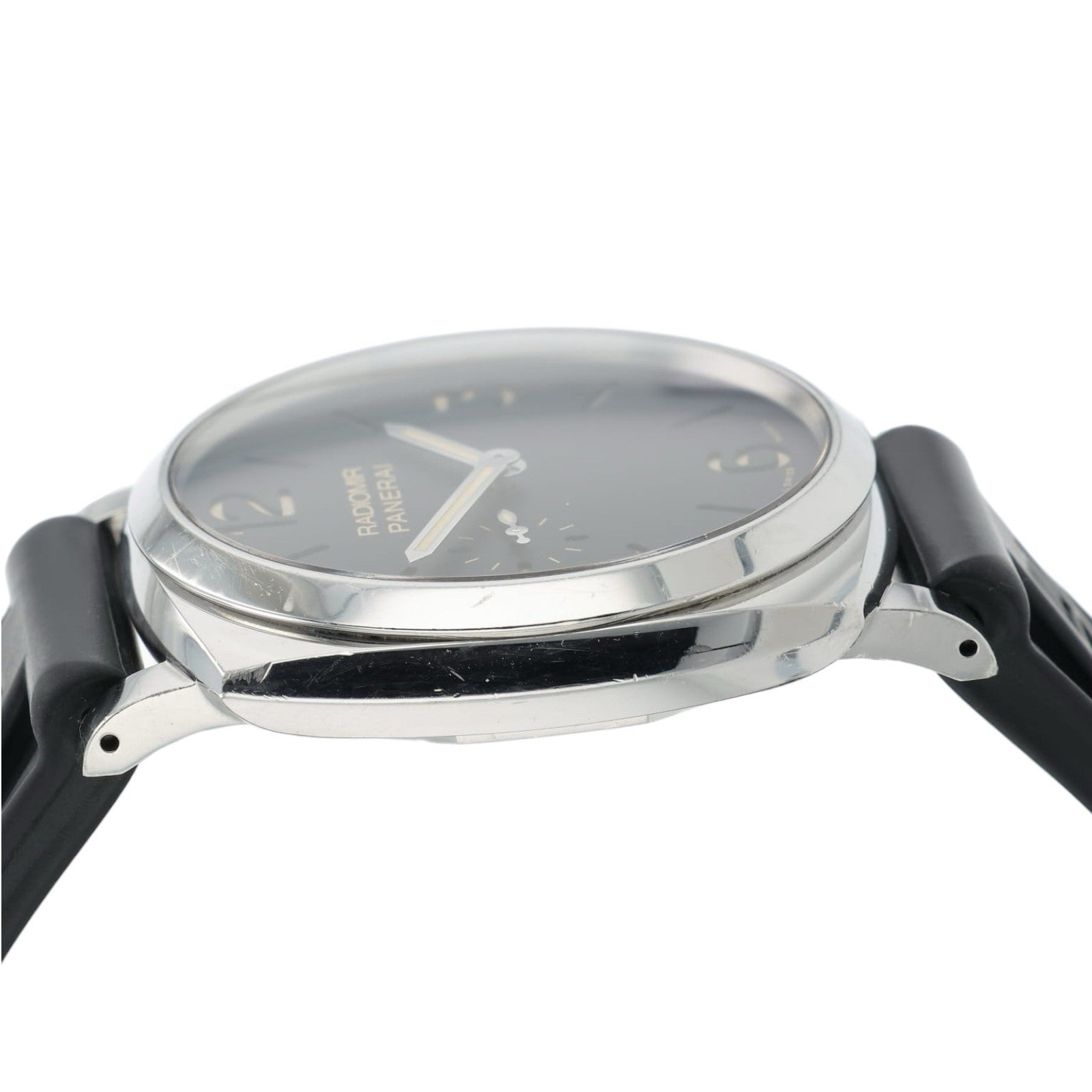 Panerai Radiomir Black Dial Stainless Steel 42mm Manual Wind Mens Watch PAM00512