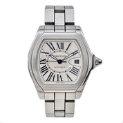 Cartier Roadster Date Roman Dial Stainless Steel Automatic Mens Watch 3312